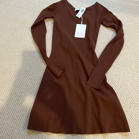 Aritzia Sunday best Delite dress in Cognac - Picture 2 of 2
